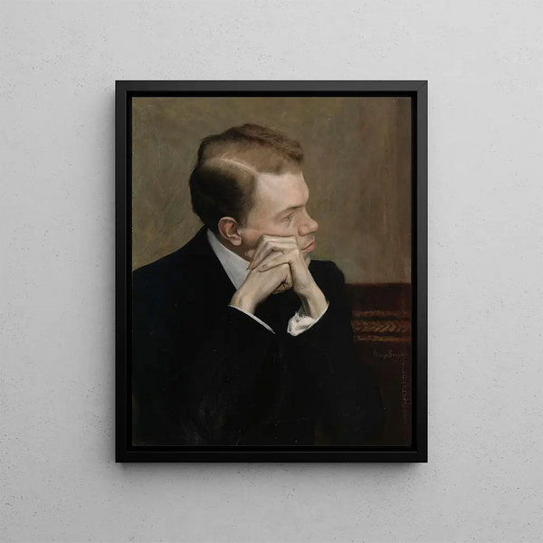 L'artiste Fahle Basilier - Hugo Simberg — framed artwork on a wall