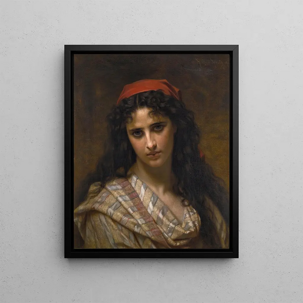 A Rare Beauty - Hugues Merle — framed artwork on a wall