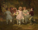 children playing in a park - Hugues Merle — artwork view