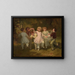 children playing in a park - Hugues Merle — framed artwork on a wall