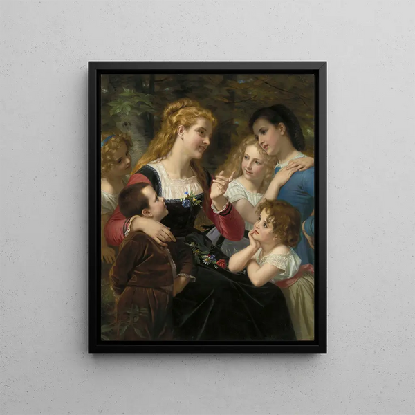 Fairy Tales for Children - Hugues Merle — framed artwork on a wall