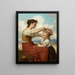 Flower Crown Painting - Hugues Merle — framed artwork on a wall
