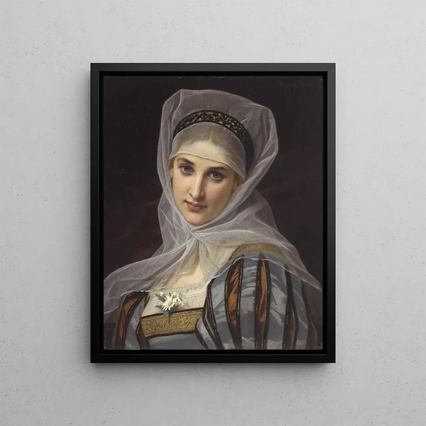 Marguerite - Hugues Merle — framed artwork on a wall