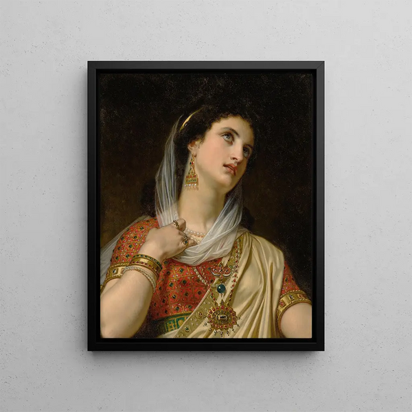 La reine Esther - Hugues Merle — framed artwork on a wall