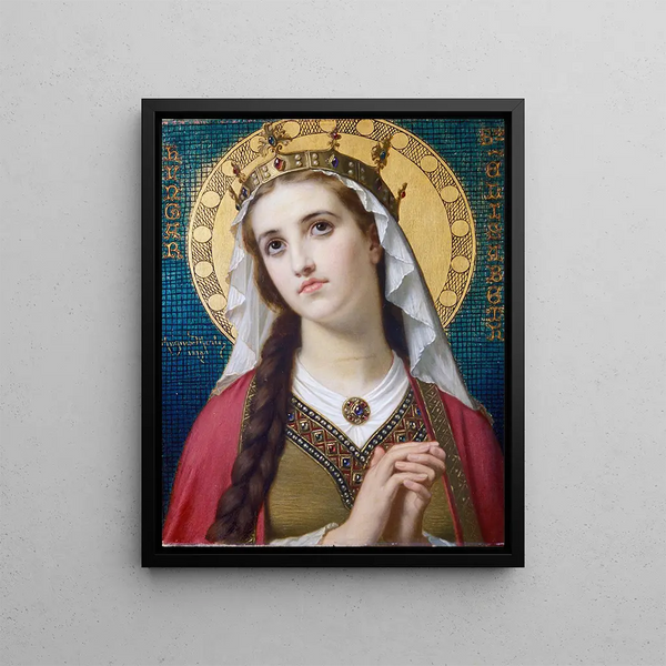 Sainte Élisabeth de Hongrie - Hugues Merle — framed artwork on a wall
