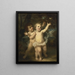 The butterfly - Hugues Merle — framed artwork on a wall