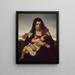 The Scarlet Letter - Hugues Merle — framed artwork on a wall