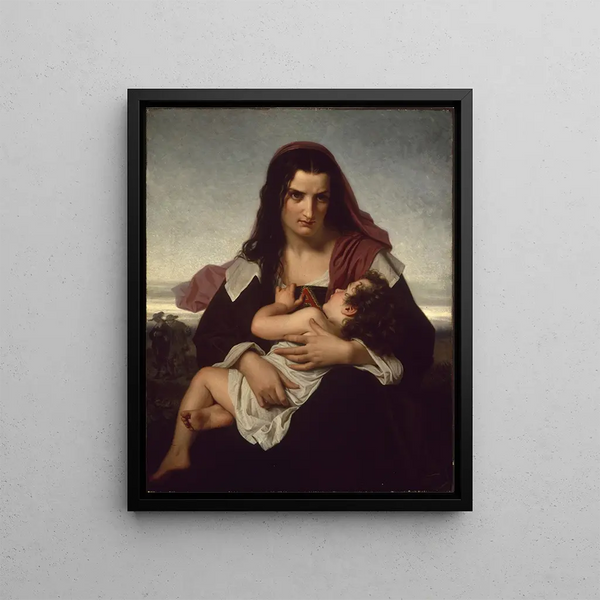 The Scarlet Letter - Hugues Merle — framed artwork on a wall