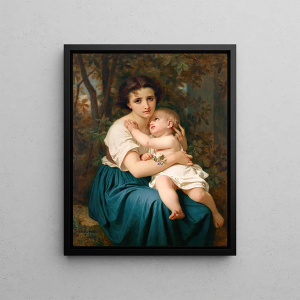 Future Thoughts - Hugues Merle — framed artwork on a wall