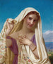 Young girl with veil - Hugues Merle — artwork view