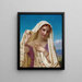 Young girl with veil - Hugues Merle — framed artwork on a wall