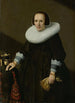 Portrait painting of Geertruyd Reael, wife of Philips Denijs - Huygh Pietersz Voskuyl — artwork view