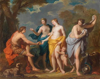 The Judgment of Paris - Hyacinthe Collin de Vermont — artwork view