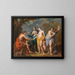 The Judgment of Paris - Hyacinthe Collin de Vermont — framed artwork on a wall