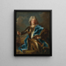 Portrait of a man traditionally called Claude Louis Hector Duc de Villars - Hyacinthe Rigaud — framed artwork on a wall