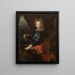 Portrait of King Frederick IV as a prince - Hyacinthe Rigaud — framed artwork on a wall