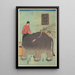 Sans titre 1 - Ichirysai Yoshitoyo — framed artwork on a wall