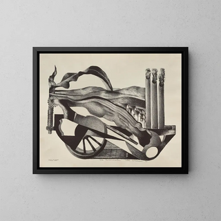 By the Northwest Route - Ida Abelman — framed artwork on a wall
