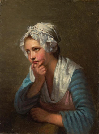 Ida Silfverberg - Italian Girl Leaning On Her Hand.webp