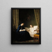 a mother reading to her sick child - Ida Silfverberg — framed artwork on a wall