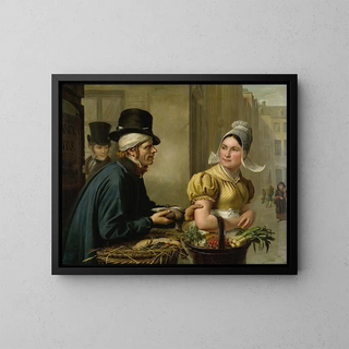The Poulterer - Ignace Brice — framed artwork on a wall