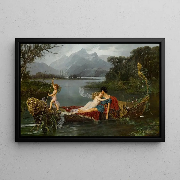 La Gondole d'amour - Ignace Spiridon — framed artwork on a wall
