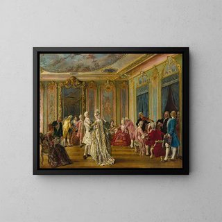 An evening entertainment - Ignacio De León Y Escosura — framed artwork on a wall