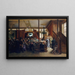 Auction at Clinton Hall New York 1876 - Ignacio De León Y Escosura — framed artwork on a wall