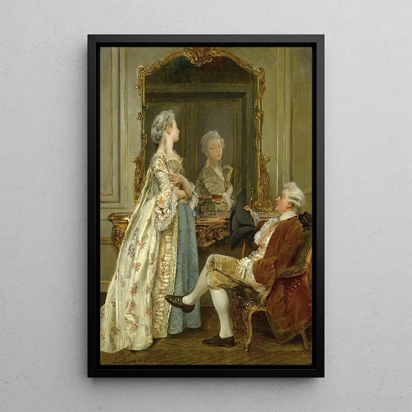 La Cour - Ignacio De León Y Escosura — framed artwork on a wall