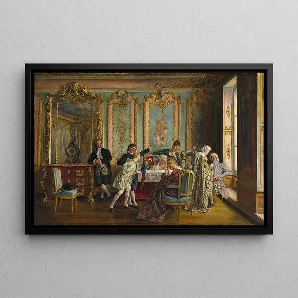 The Rude Parrot - Ignacio De León Y Escosura — framed artwork on a wall