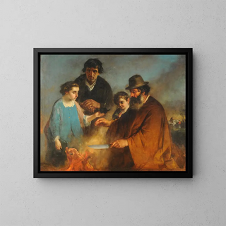 The barbecue - Ignacio Manzoni — framed artwork on a wall