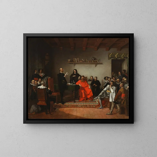 Reading of Don Quixote - Ignacio Merino — framed artwork on a wall