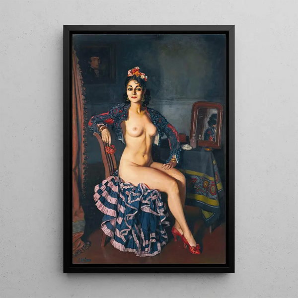 La Oterito - Ignacio Zuloaga — framed artwork on a wall