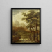 Landscape with Hunters - Ignacio de Iriarte — framed artwork on a wall