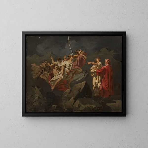Dante and Virgil - Ignacy Gierdziejewski — framed artwork on a wall