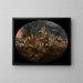 Symbolic scene: poverty and misery come to visit us - Ignacy Gierdziejewski — framed artwork on a wall