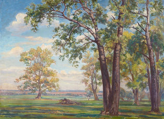 Forest Landscape Painting - Ignacy Piekowski — artwork view