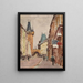 Entrance of Charles Bridge in Prague - Ignacy Pinkas — framed artwork on a wall
