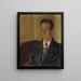 Portrait painting of a man - Ignacy Pinkas — framed artwork on a wall