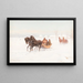 Sleights in a snowy landscape - Ignacy Zygmuntowicz — framed artwork on a wall