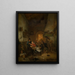 The card players are arguing - Ignatius Josephus Van Regemorter — framed artwork on a wall