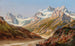 Mountain landscape painting of Silvretta with Schattenspitze and Eckhorn - Ignaz Dorn — artwork view