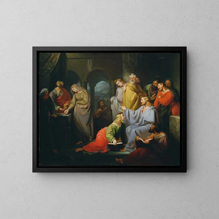 La petite pièce de la veuve - Ignaz Dullinger — framed artwork on a wall