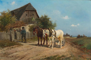 Visit to the Winemaker - Ignaz Ellminger — artwork view