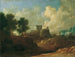River landscape painting - Ignaz Flurer — artwork view