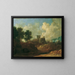River landscape painting - Ignaz Flurer — framed artwork on a wall