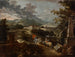 Landscape painting with the castle of Stattenberg - Ignaz Flurer — artwork view