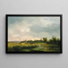 a vast river landscape with a family returning home - Ignaz Raffalt — framed artwork on a wall