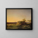 Evening landscape painting - Ignaz Raffalt — framed artwork on a wall
