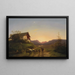 Evening Atmosphere Painting - Ignaz Raffalt — framed artwork on a wall